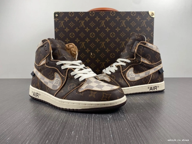 Rep OFF-WHITE 1 LV Air x Jordan 0712